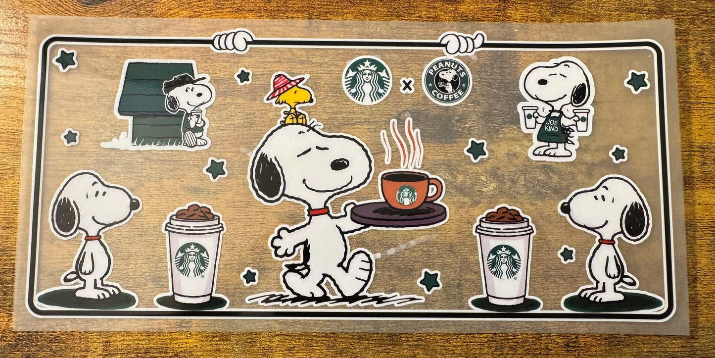 Glow Starbucks Snoopy