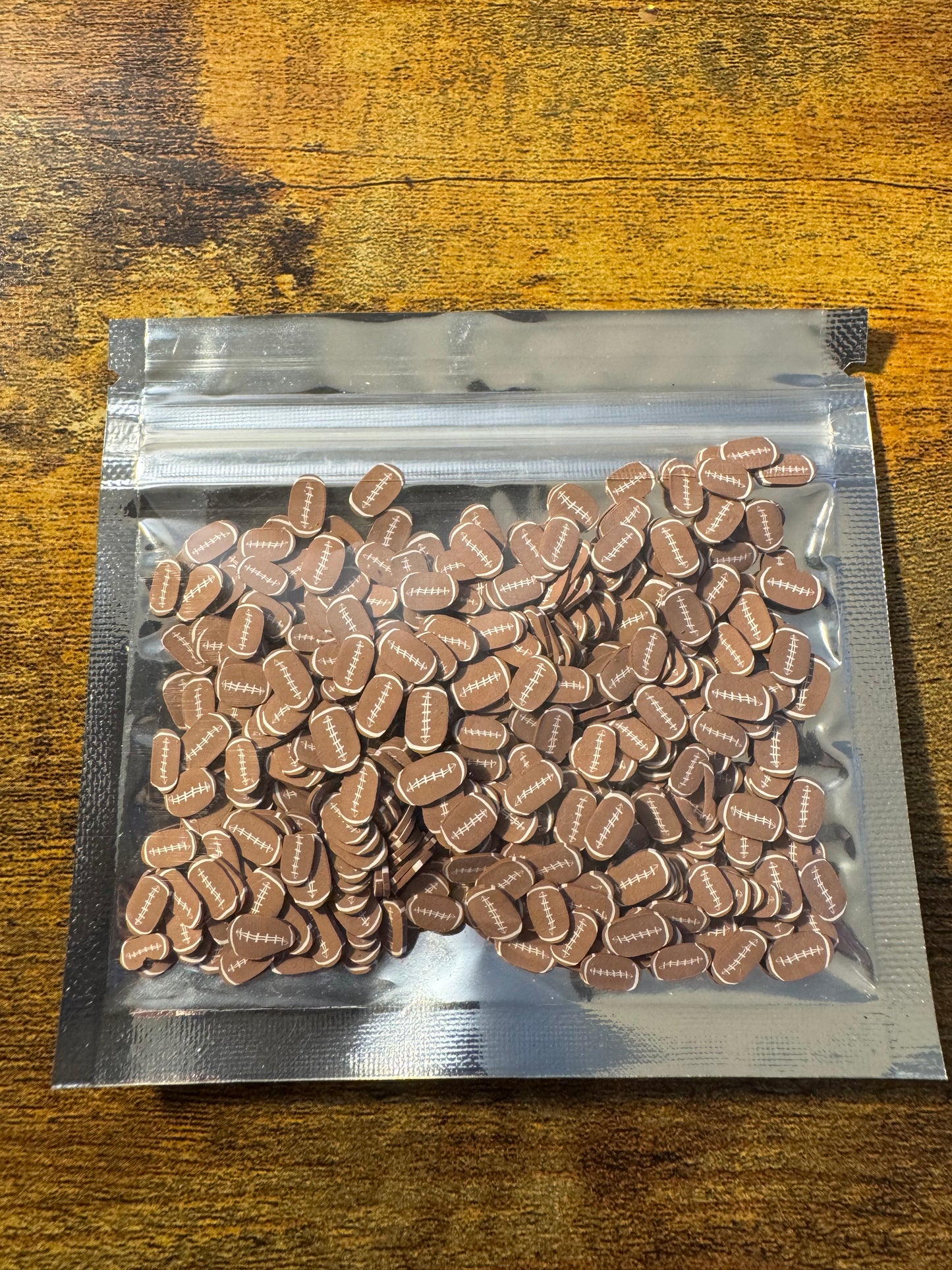 Football Polymer Clay Pieces