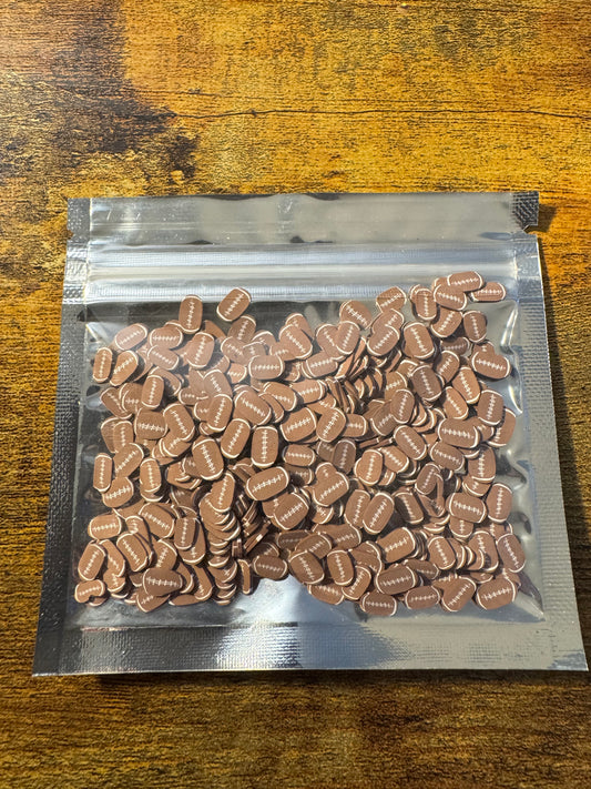 Football Polymer Clay Pieces