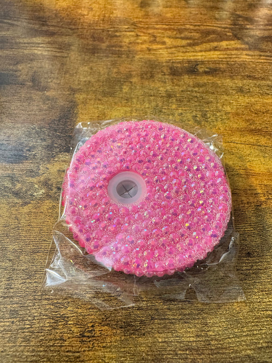 Dark Pink Bling Lid