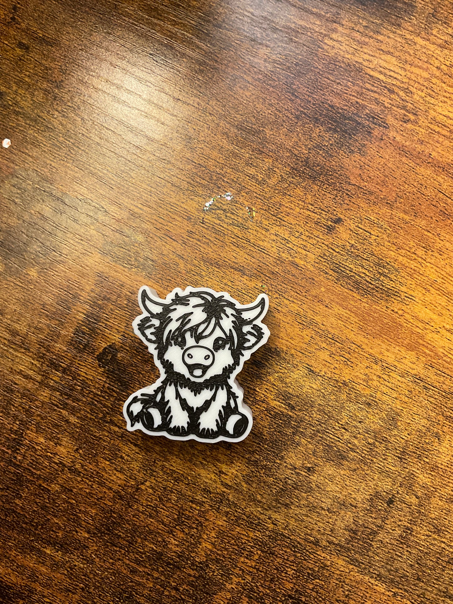 Black & White Cow Topper