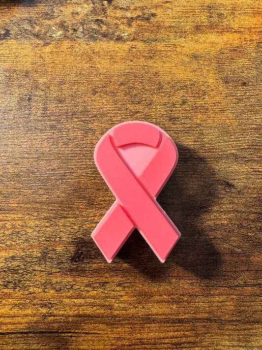 Breast Cancer Bow 1 3D Topper