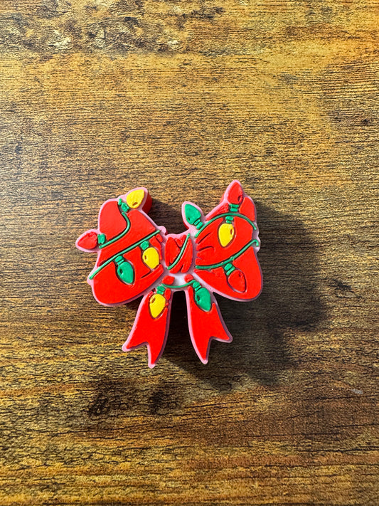 Christmas Lights Bow 3D Topper