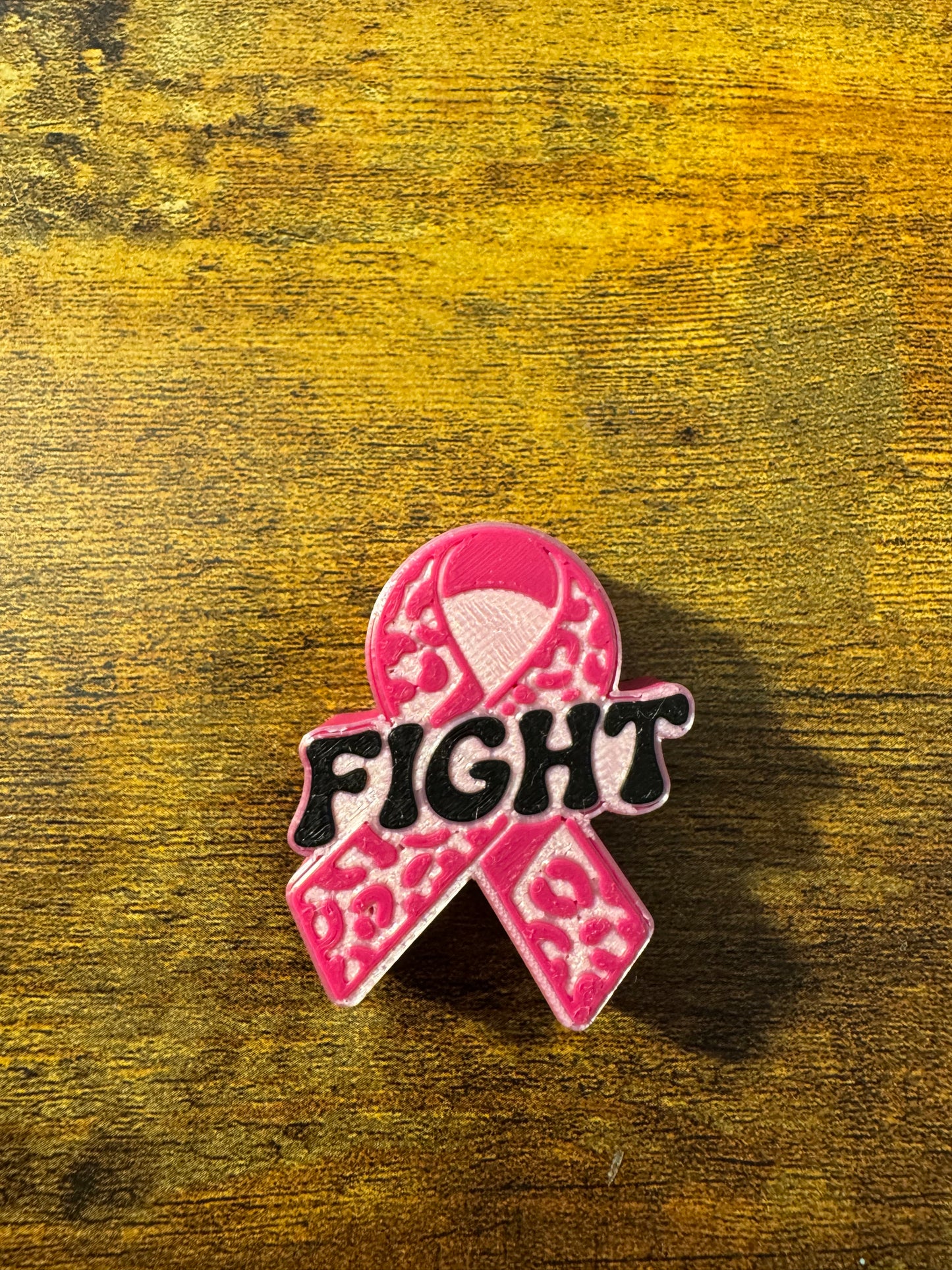 Breast Cancer Bow 2 3D Topper