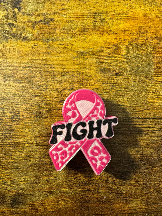 Breast Cancer Bow 2 3D Topper