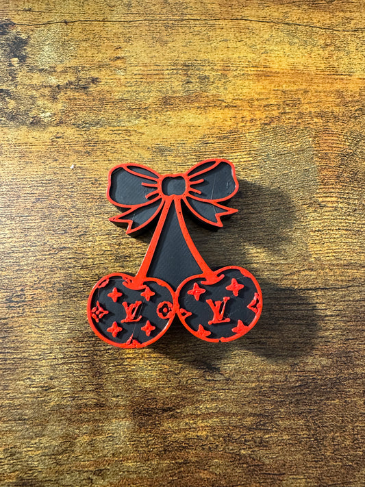 Black LV Cherry 3D Topper