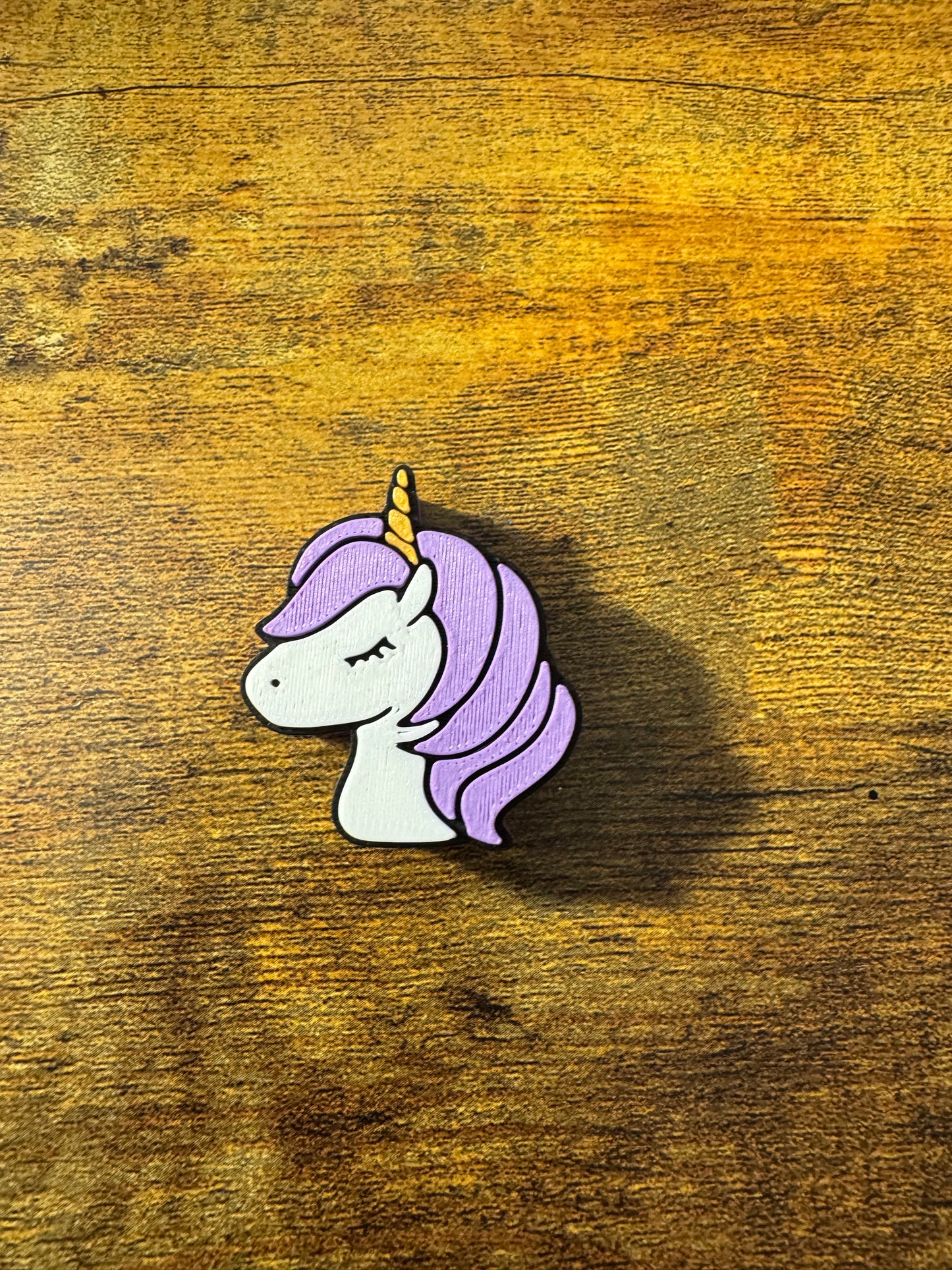 Purple Unicorn 3D Topper