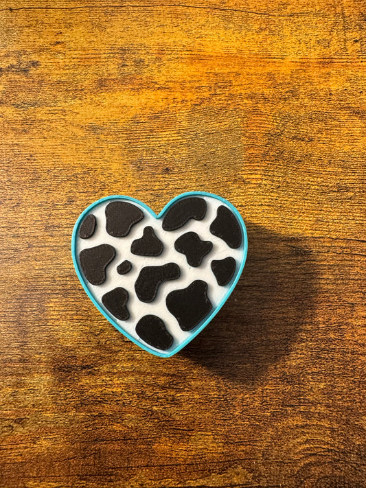 Blue Heart 3D Topper