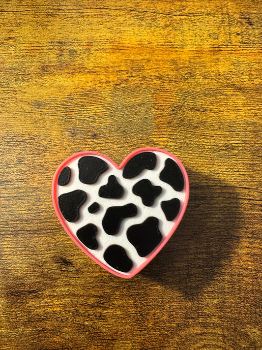 Pink Heart 3D Topper