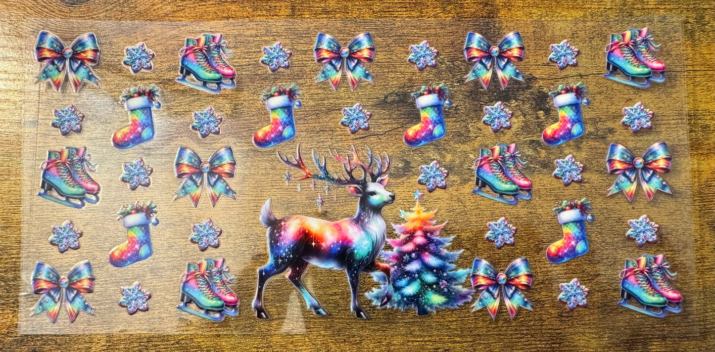 Colorful Christmas Reindeer