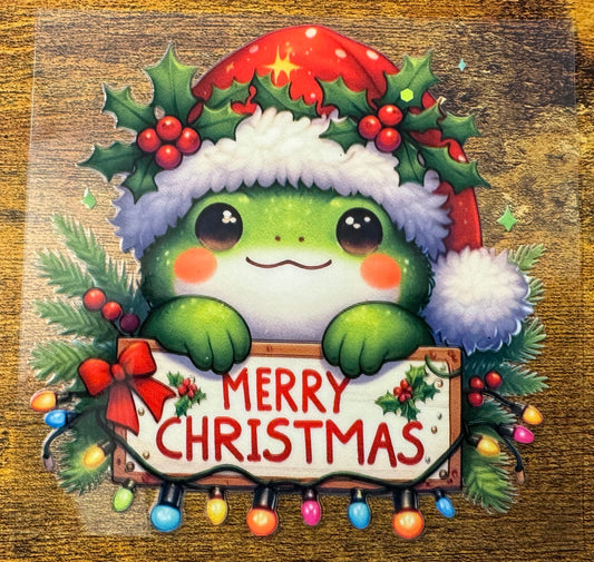 Merry Christmas Frog