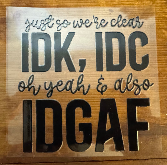 IDGAF