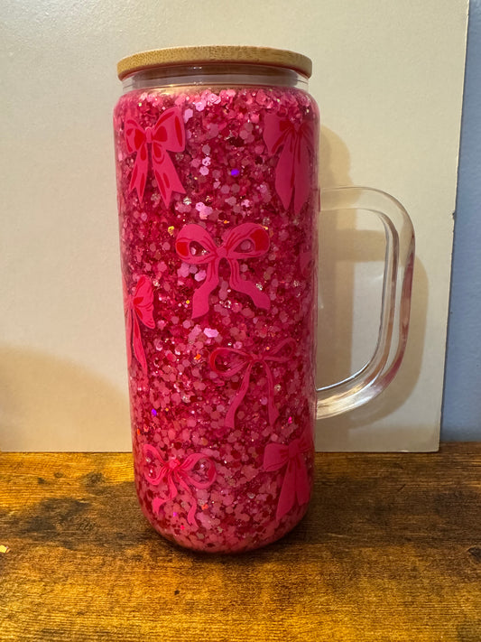 Pink Bows 20oz (Glass)
