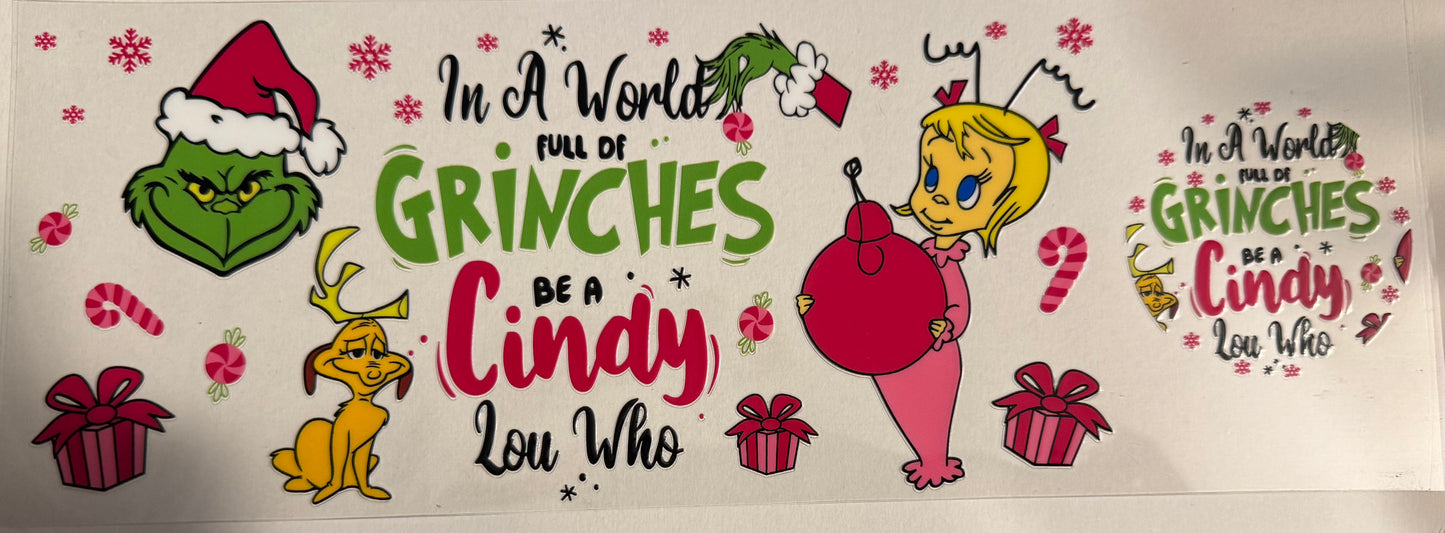Grinch W Lid Decal