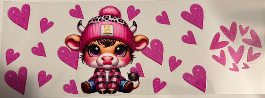 Cow W Lid Decal