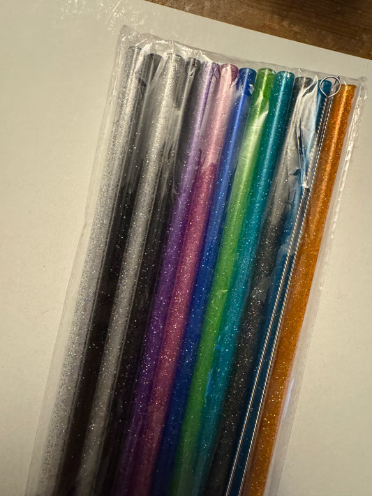 40 oz Glitter Straws