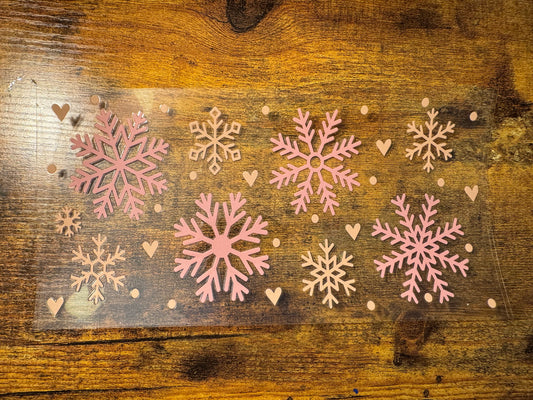 Pink Snowflakes