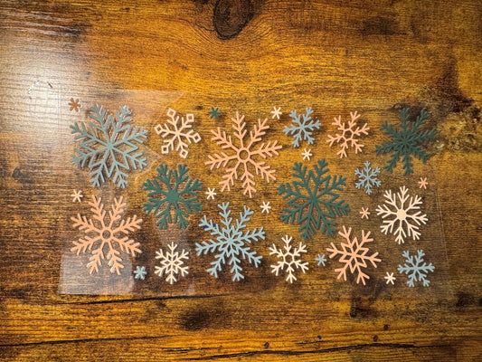 Green & Brown Snowflakes